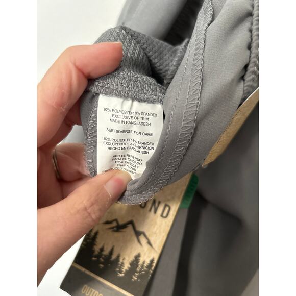 Leg3nd Men’s Athletic Shorts Gray Casual Workout Gym Running Hiking Pockets Med - Picture 5 of 9